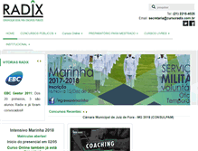 Tablet Screenshot of cursoradix.com.br